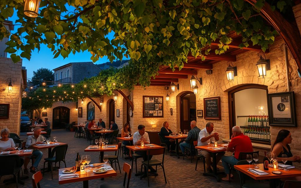 Traditionelle zypriotische Taverne