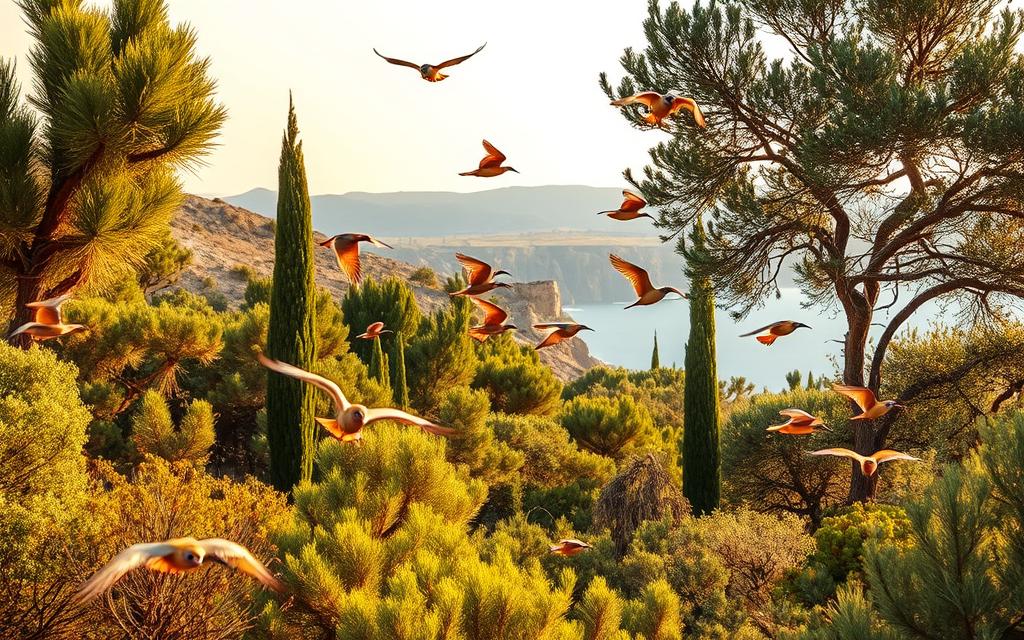 Vögel im Akamas-Nationalpark