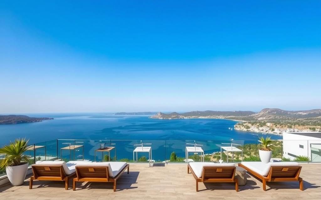 Anassa Hotel Cyprus Rooftop mit atemberaubendem Blick auf die Chrysochou-Bucht