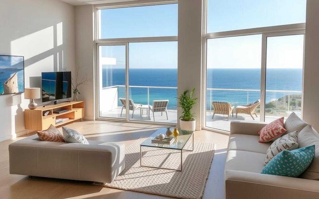 Ein Apartment mit Meerblick in Paphos