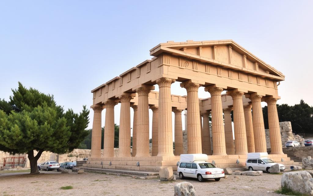 Ein Bild des Tempels der Aphrodite in Kouklia