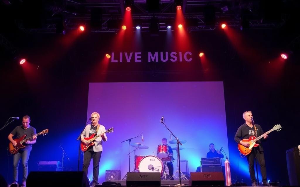 Ein Bild von Rogmes Live Music mit Künstlern auf der Bühne