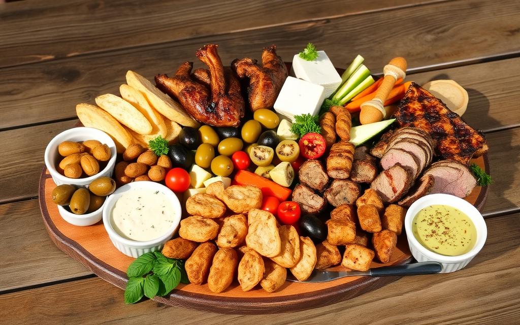 Ein Bild von einer traditionellen zypriotischen Meze