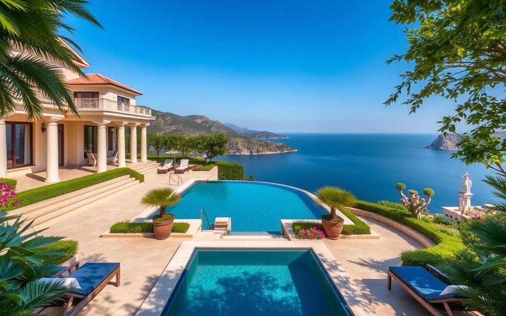 Eine Villa mit Meerblick in Kyrenia