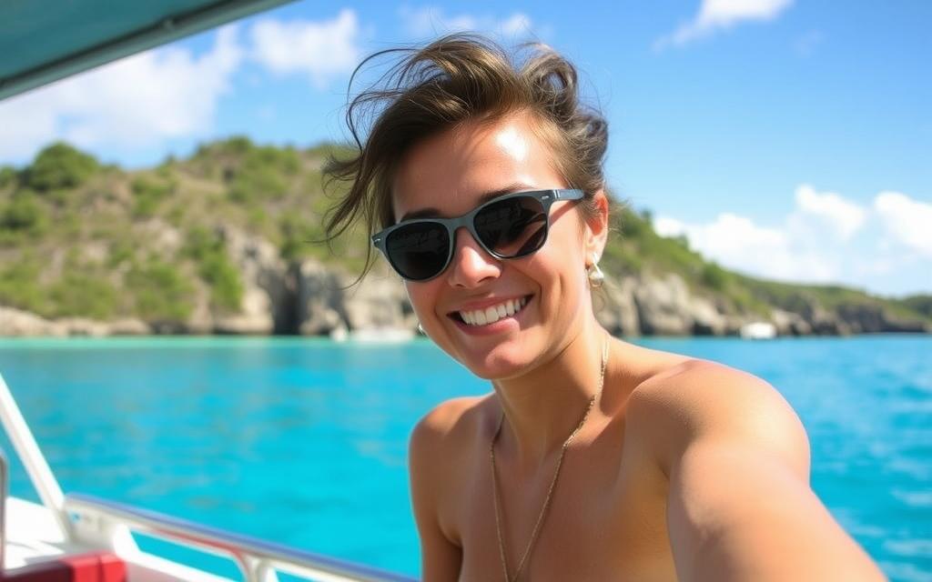 Image of a person booking a boat tour to the Blue Lagoon