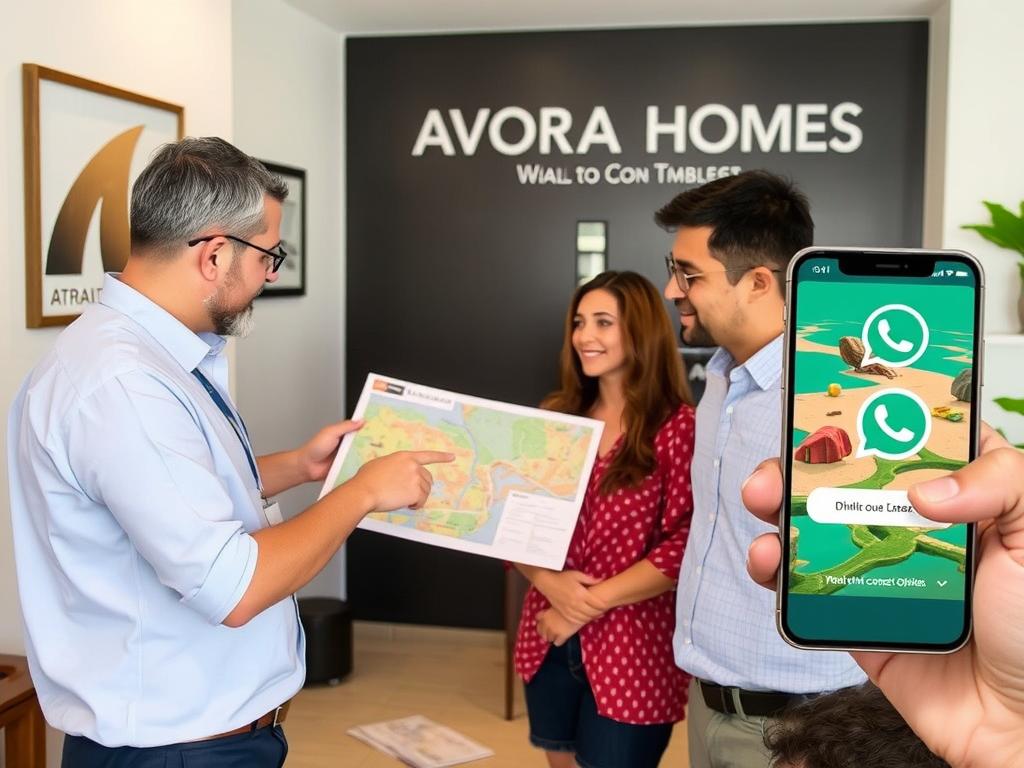 AVORA HOMES Mitarbeiter berät Gäste zu lokalen Sehenswürdigkeiten