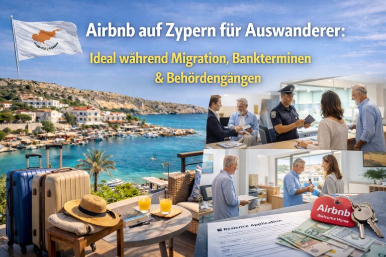 Airbnb auf Zypern für Auswanderer: Ideal während Migration, Bankterminen & Behördengängen