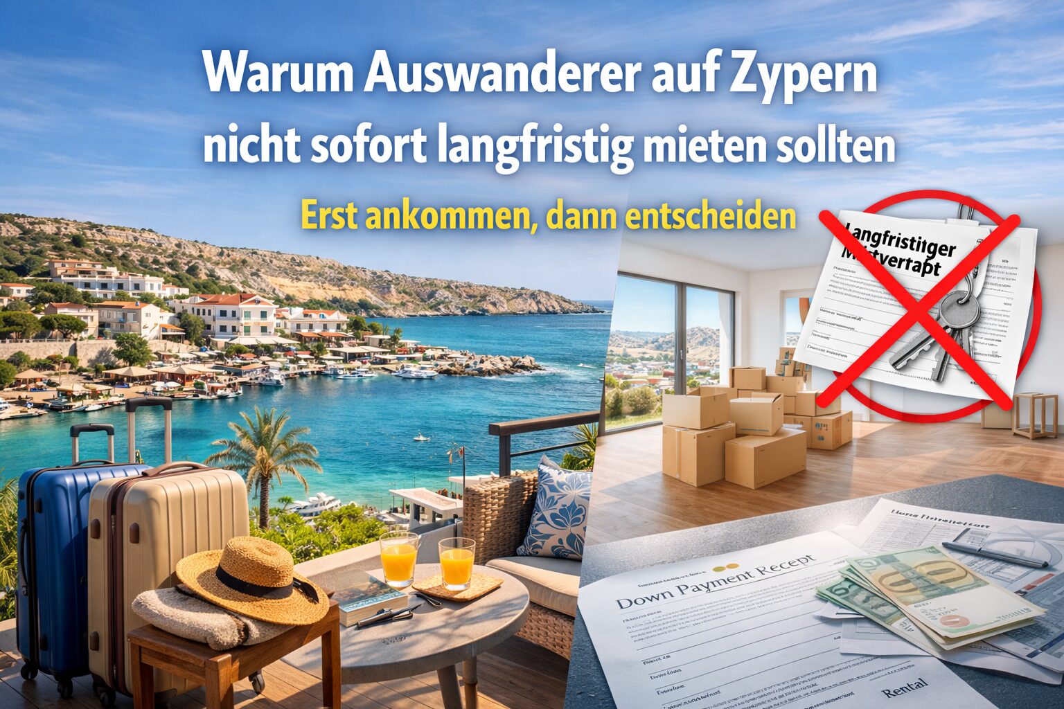 Warum Auswanderer auf Zypern nicht sofort langfristig mieten sollten