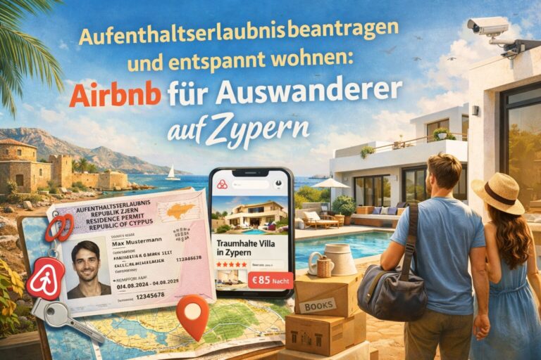 Aufenthaltserlaubnis beantragen und entspannt wohnen: Airbnb für Auswanderer auf Zypern