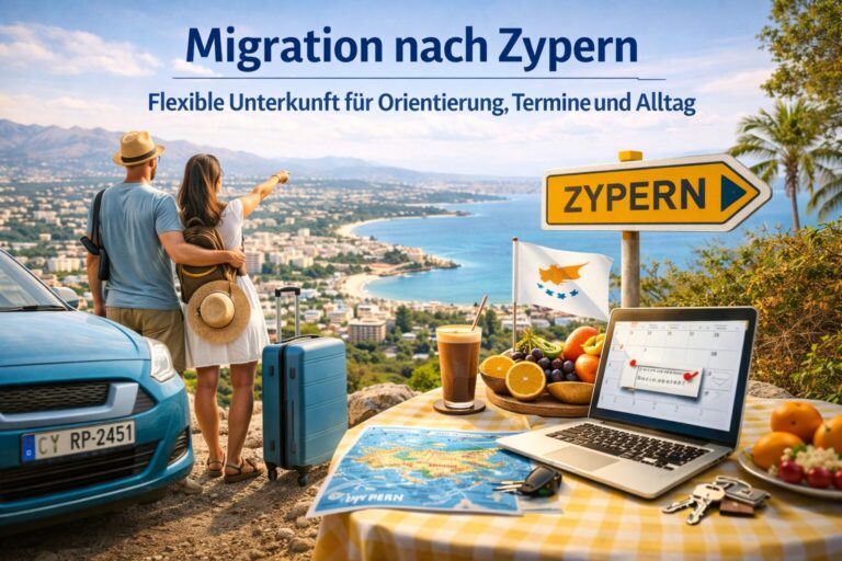 Migration nach Zypern: Flexible Unterkunft für Orientierung, Termine und Alltag