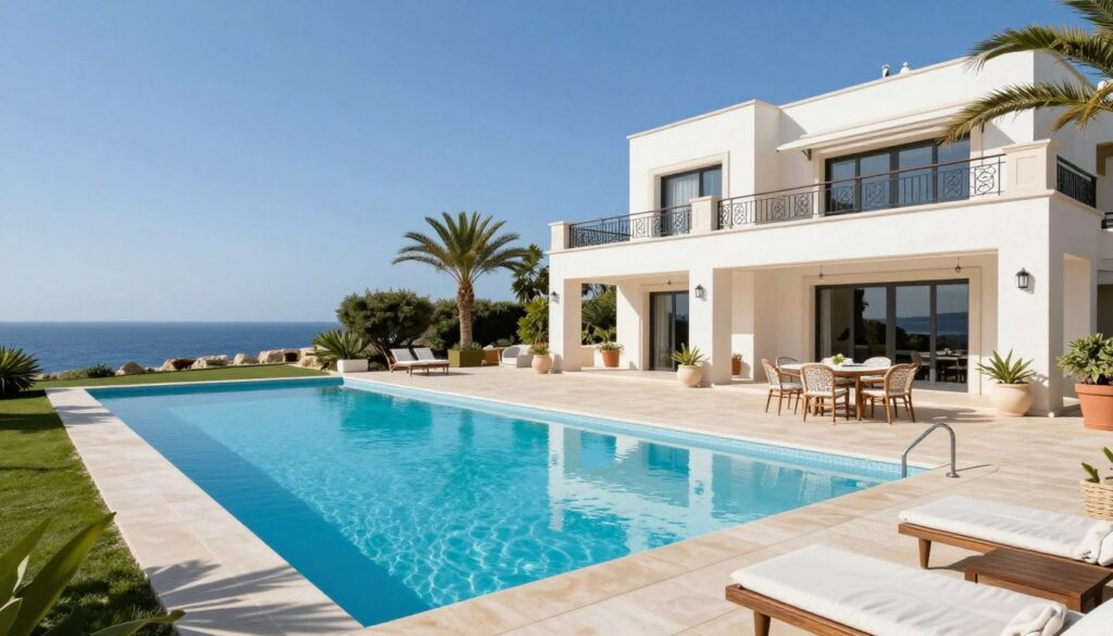 Luxuriöse Ferienvilla auf Zypern mit privatem Pool und Garten