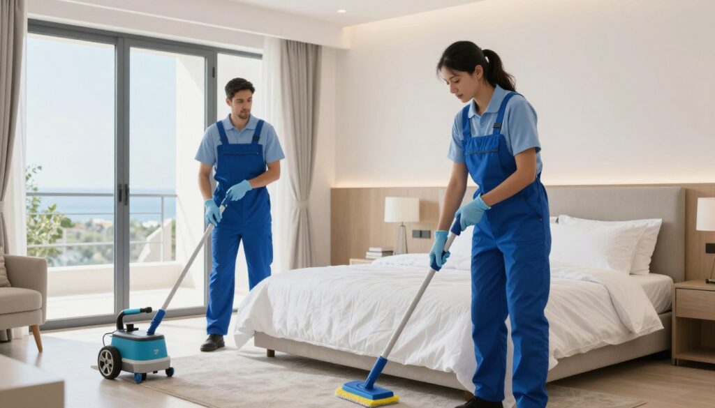 Professionelle Reinigung beim Ferienimmobilien-Management Zypern