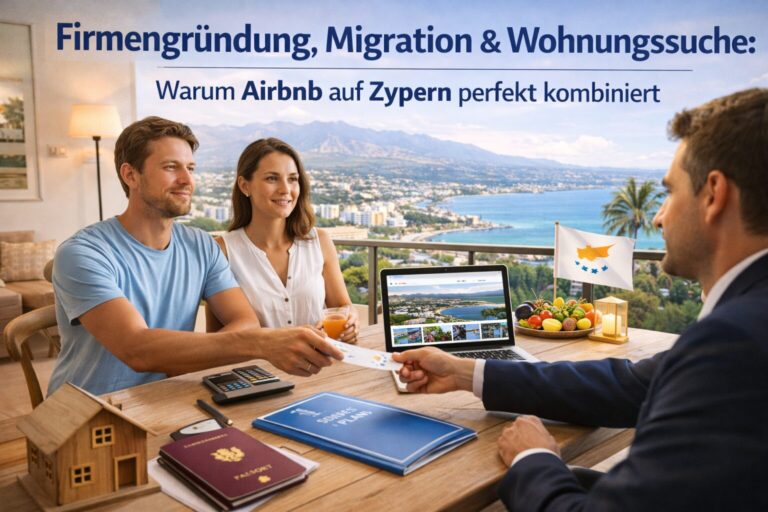 Firmengründung, Migration & Wohnungssuche: Warum Airbnb auf Zypern perfekt kombiniert