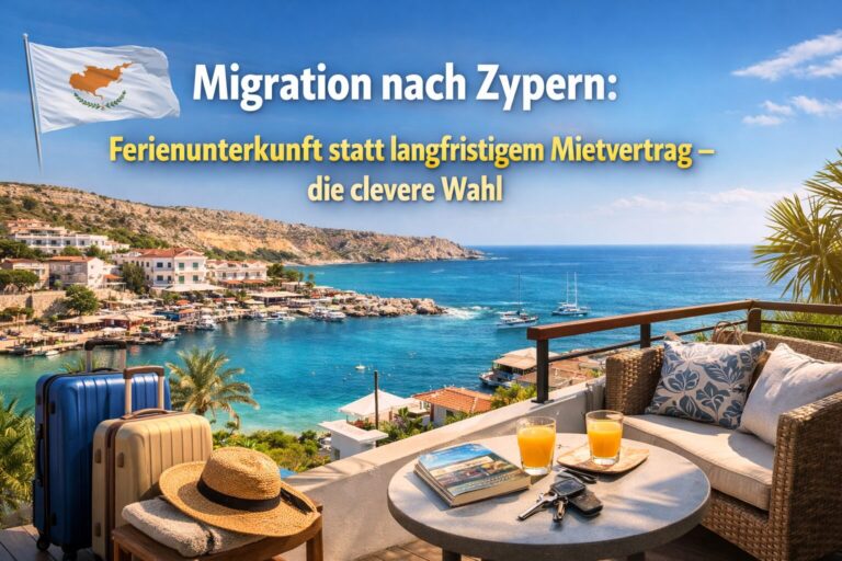 Migration nach Zypern: Ferienunterkunft statt langfristigem Mietvertrag – die clevere Wahl