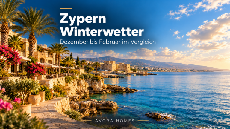 Zypern Winterwetter: Dezember bis Februar im Vergleich